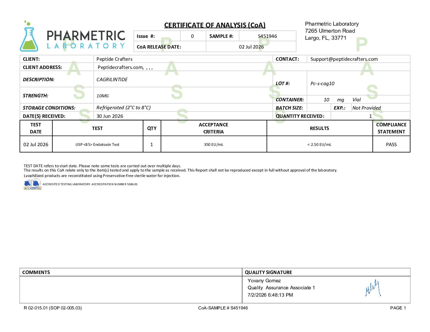 CAGRILINTIDE (10MG) CAGRILINTIDE (10MG)