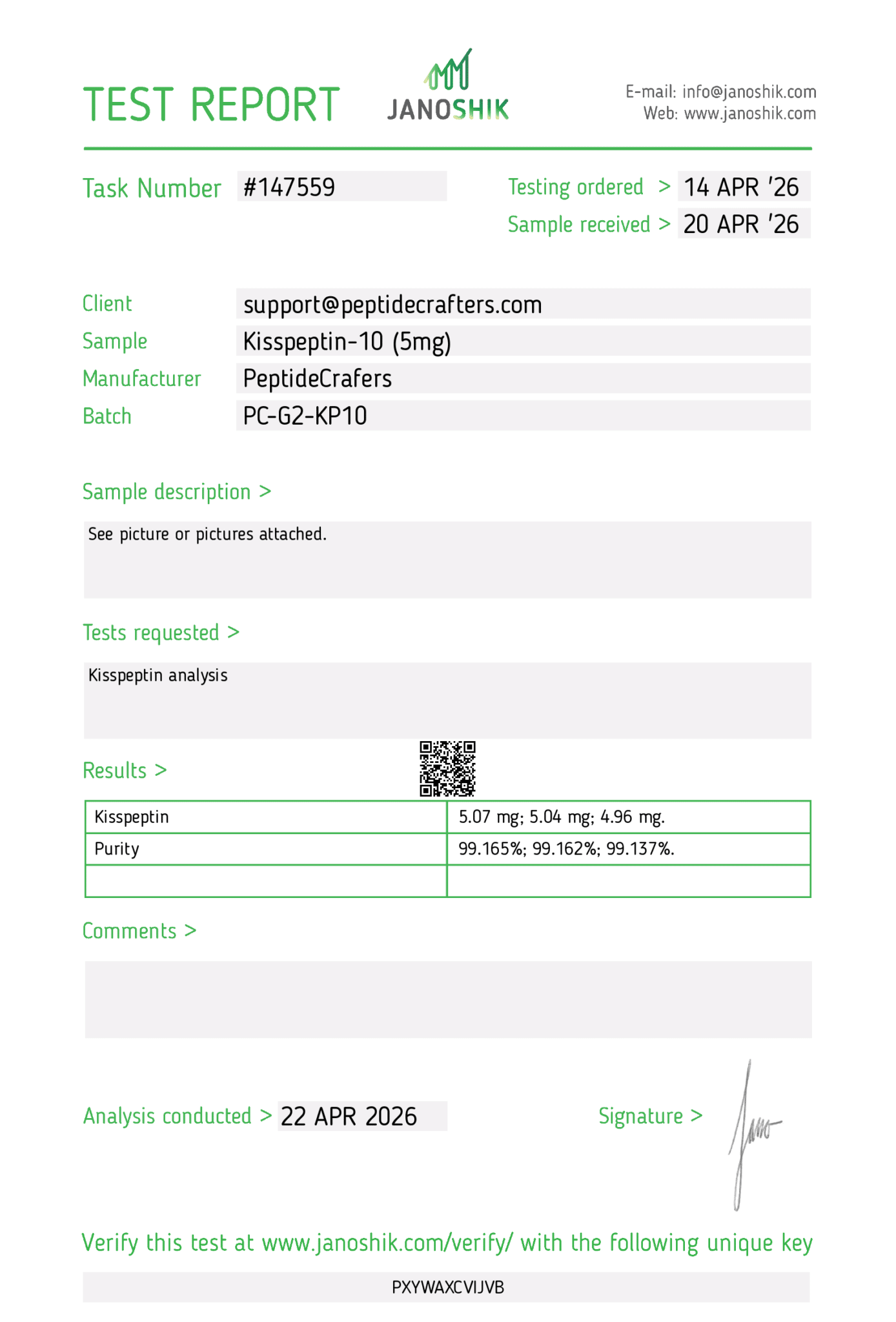 KISSPEPTIN-10 (5MG)