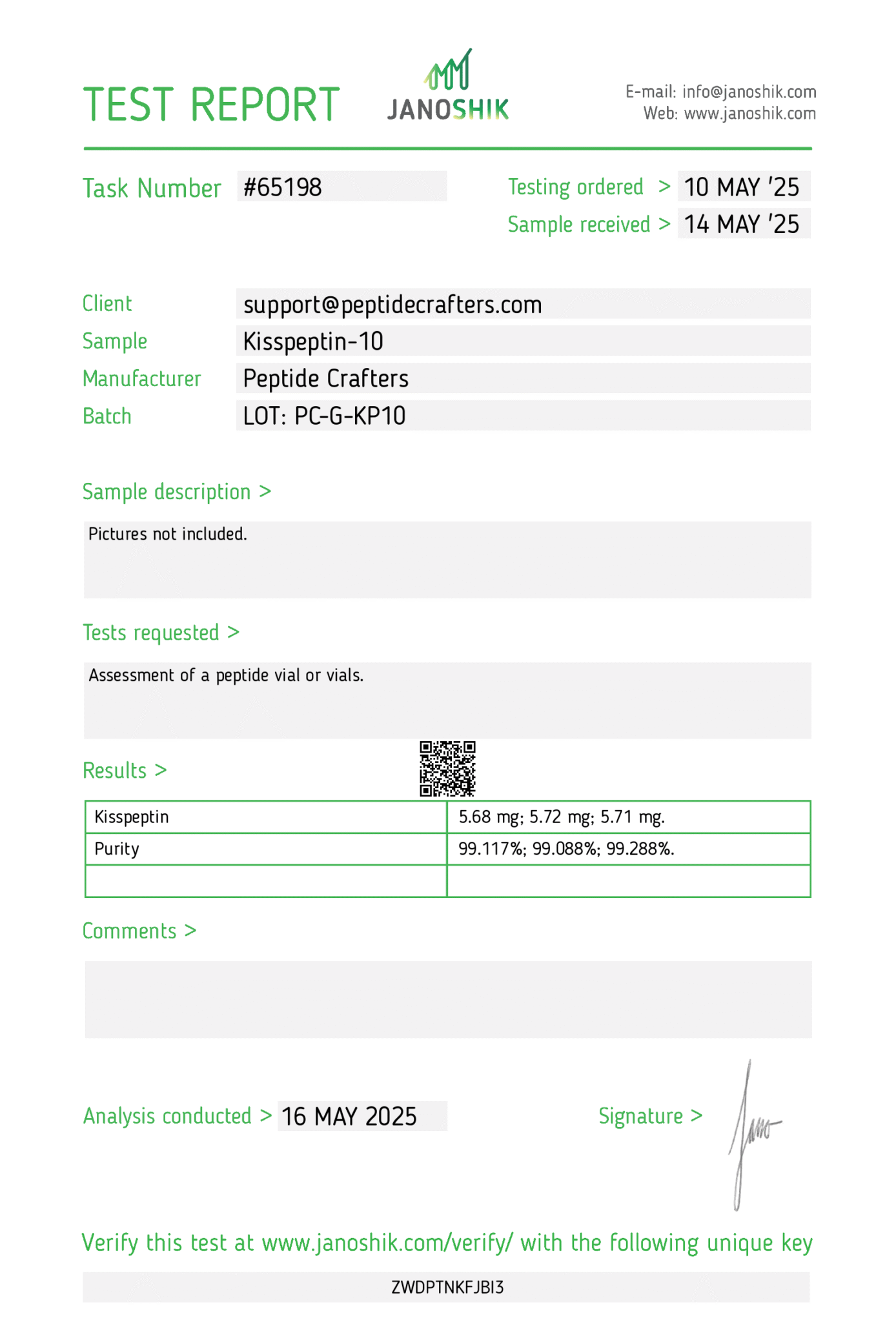 KISSPEPTIN-10 (5MG) KISSPEPTIN-10 (5MG)