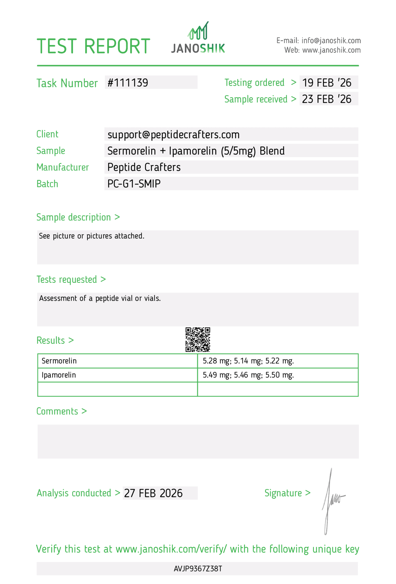 SERMORELIN + IPAMORELIN (5/5MG) BLEND